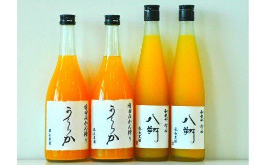 294. 有田みかん搾り「うららか」＆八朔ジュースセット（計4本）(A294-1)