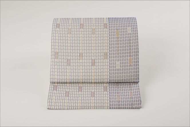 丹後の藤布　袋帯「藤三椏古事記文」　FY00088