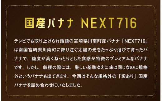 【訳あり】国産バナナ １ｋｇ【12ヶ月定期便】【 国産 バナナ 無農薬 フルーツ 果物 デザート 朝食 スムージー 宮崎県産 川南町 全12回 】 [F5805]