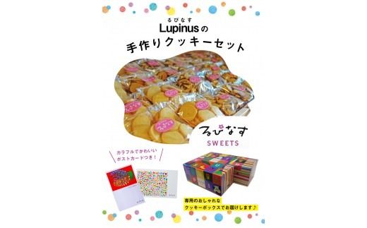 るぴなすクッキーセット4種類 各60g×8袋《60日以内に出荷予定(土日祝除く)》熊本県 玉東町 るぴなすクッキーセット プレーン/マーブル/レーズン/紅茶 かわいいデザインのポストカード2枚付き---sg_lupinus_60d_21_11000_480g---