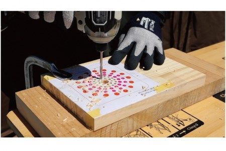 【ウッドスピーカーキット】竹用ドリル4本+ドリルロールバッグminiセット