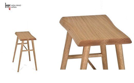 D69-03 トールスツール/サイドテーブル【オーク材】JCW73015O ONO