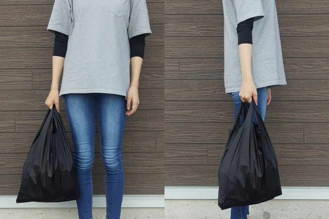 [R305] oxtos CORDURA エコバッグ【ブラック】