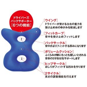 MOGU ドライバーズバックサポーター　BK（ブラック）