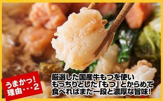 博多もつ鍋1人前食べ比べセット（明太・味噌）【海千】_HA0242