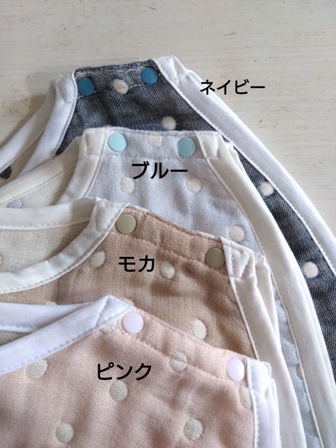 B-198 ハンドメイドの国産６重織ガーゼのスリーパー