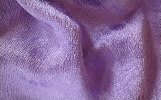 丹後ちりめん　シルク・ストール（バイオレット）　TR00020