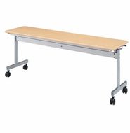 ミーティングテーブル 1800×450 KV1845-NN（1.ナチュラル） スタッキング テーブル キャスター デスク 愛西市 / タック株式会社[AEAH022-1]