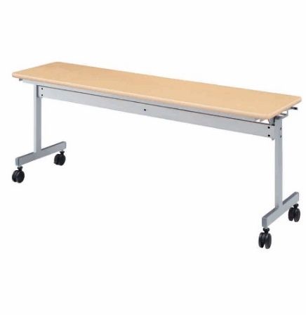 ミーティングテーブル 1800×450 KV1845-NN（1.ナチュラル） スタッキング テーブル キャスター デスク 愛西市 / タック株式会社[AEAH022-1]