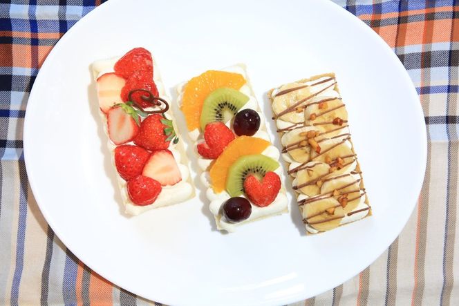 フローズンオープンフルーツサンド3個　MA00001　パンとパンで挟まないケーキみたいなフローズンオープンフルーツサンド