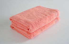 G2052 【スピード発送】シルキータッチ バスタオル ピンク 2枚