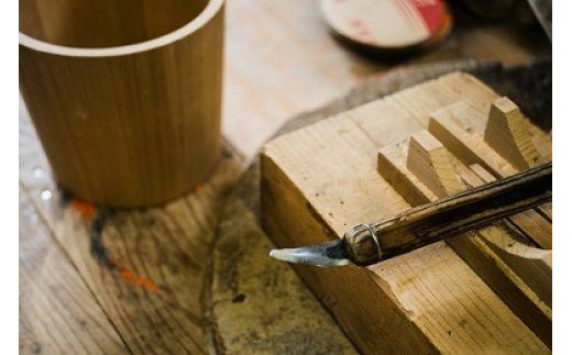 天然秋田杉 柄杓(竹タガ) 国産 職人手作り ひしゃく 天然木 木製 日本製 職人 手作り|odwa-00005