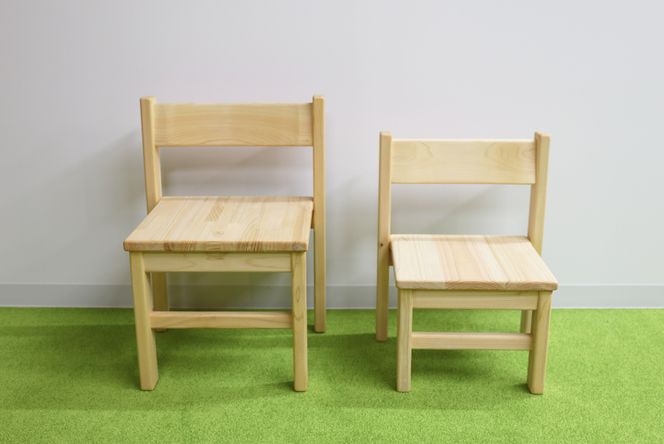【国産・無垢の木】ヒノキのいす_5歳児向け N-mp-A05A