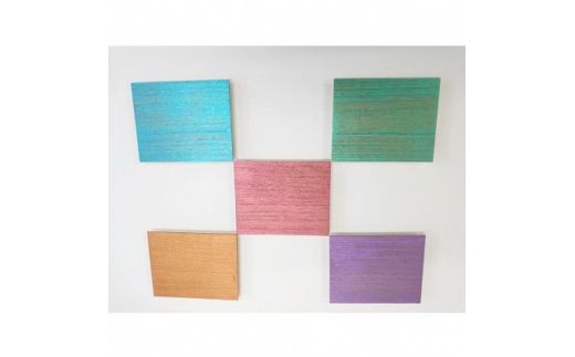 角度で見え方が変化する?!　桐材銘々皿　5個セット 工房ヤマセン