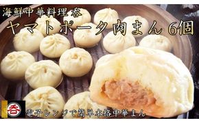 【香り】【食感】【味】レンジOK！全てそろった肉汁あふれるヤマトポーク肉まん6個入