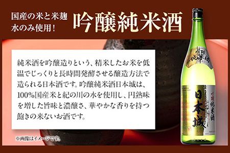 日本城 吟醸純米酒と特別本醸造 1.8L×2本 2種セット 厳選館《90日以内に出荷予定(土日祝除く)》 和歌山県 日高川町 酒 吟醸純米酒 特別本醸造 飲み比べ 3.6L---wshg_genngth_90d_22_21000_2p---