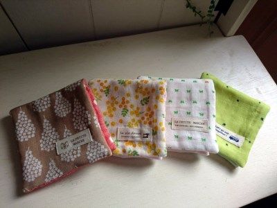 国産6重ガーゼとダブルガーゼをあわせた長方形タイプのハンカチ10枚セット