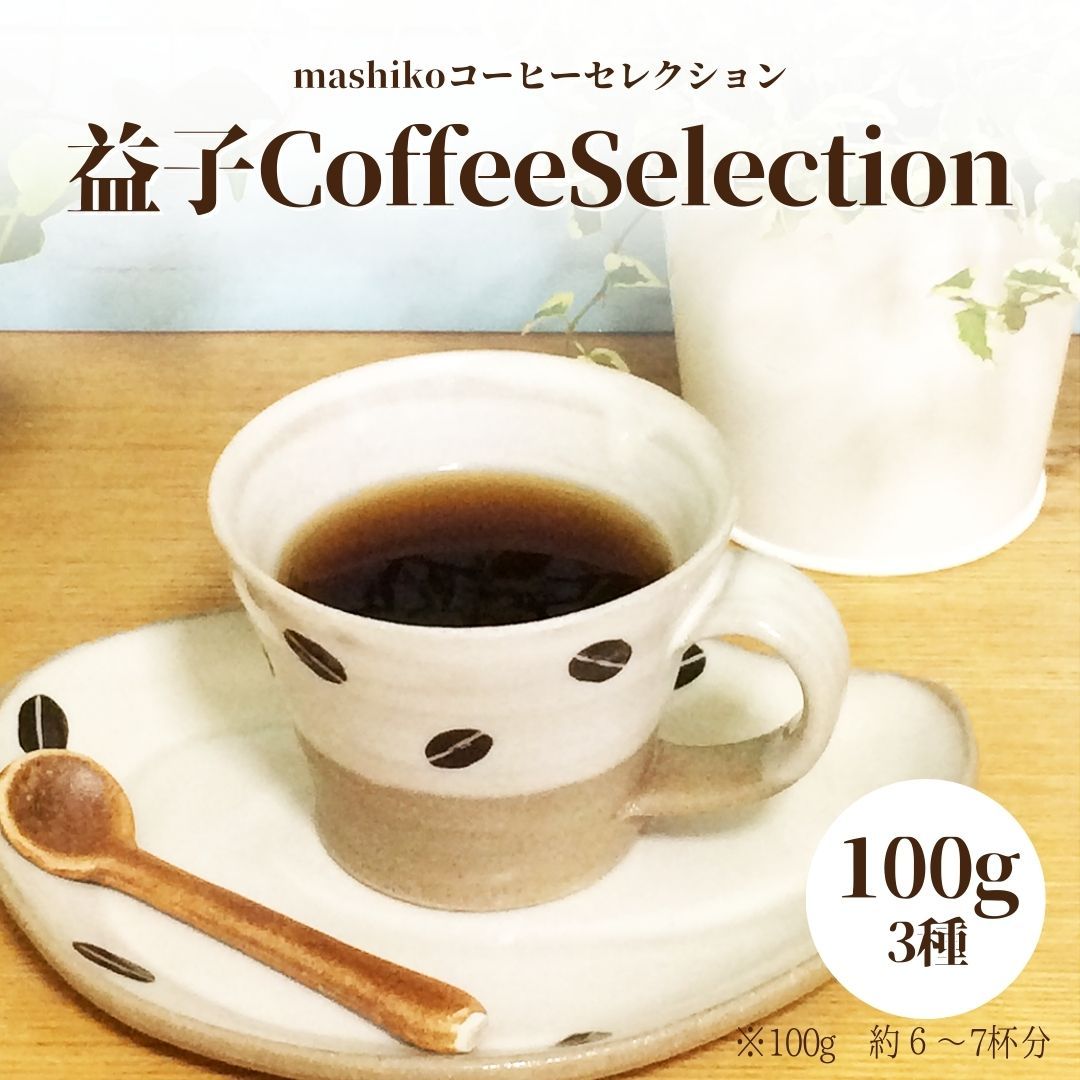 益子町にある小さなコーヒー屋MegumiDrip 益子 Coffee Selection コーヒー(粉)3種 ブラジル モカ バリ神山 100g×1袋 中煎り 焙煎