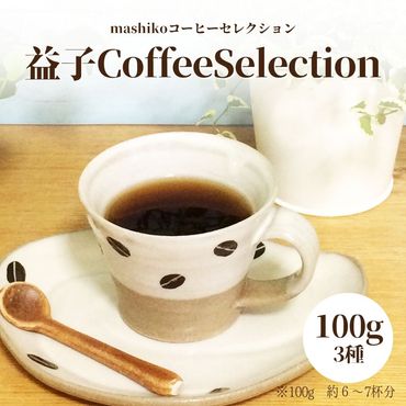AA010 益子町にある小さなコーヒー屋MegumiDrip　益子 Coffee Selection　コーヒー（粉）3種　ブラジル モカ バリ神山 100g×1袋 中煎り 焙煎
