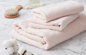 G2031 【スピード発送】ハレバスタオル1枚フェイスタオル2枚（フレッシュピンク）