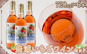 北海道 豊浦 いちご ワインセット【6本】 TYUV002