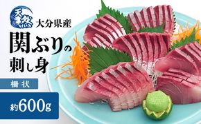 【E04014】関ぶりの刺し身（柵状）　約600g