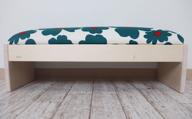 BT‐6　ぷっくりスツール 2人掛け(北欧花柄）