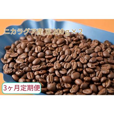 C-15【3ヶ月定期便】カフェ・フランドル厳選　コーヒー豆　ニカラグア産(200g×2)