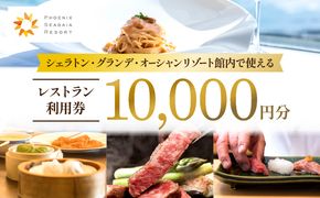 シェラトン・グランデ・オーシャンリゾート館内レストラン利用券（10000円分）_M029-040