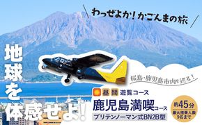 【昼間遊覧飛行】鹿児島満喫コース（桜島＋鹿児島市内）　ブリテンノーマン式BN2B型（大人9名まで）　K222-FT008