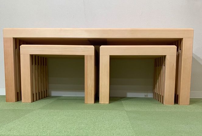 勿体ないワイルドな❣️①楠サイドテーブル、ベンチ＊補強貫#SDGs ♦︎年末セール品♦︎勿体ないワイルドな❣️①楠サイドテーブル