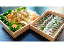 [先行予約]数量限定 丹波松茸入り鱧しゃぶセット  4～5人前＜丹波四季菜料理 宮本屋＞≪ハモ 松茸 丹波松茸 天然松茸 ※2025年10月中に順次発送予定 ※配送不可地域あり
