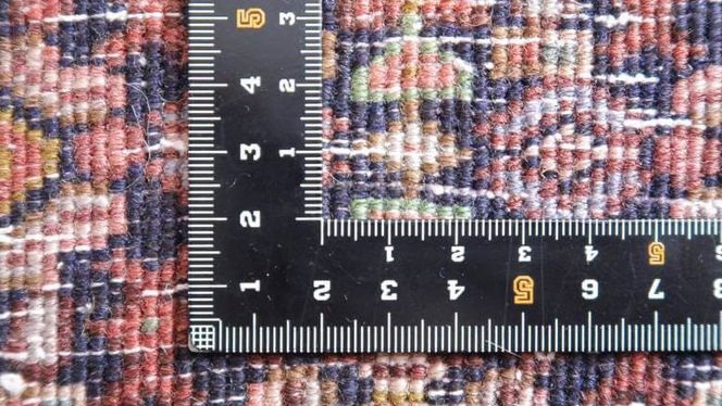  【限定1品】 トライバルラグ ビンテージ 2000年代 手織り ペルシャ絨毯 部族じゅうたん／オールド アンティーク ウール 玄関マットサイズ 92×79cm 骨董 ラグ （FS-22157) エントランスマット リビング ダイニング 寝室 書斎 和室 床暖房 ホットカーペット対応 じゅうたん ラグ ハンドメイド 伝統工芸 天然素材 ヴィンテージ ラグマット カーペット インテリア モダン おしゃれ クラシック [BP187-NT]