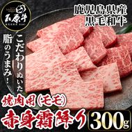 石原牛 赤身霜降りモモ 焼肉用(300g)  黒毛和牛 国産 九州産 鹿児島県産 牛肉 ブランド牛 焼肉 BBQ ヘルシー 和牛 赤身 モモ肉 健康志向 冷凍 【株式会社石原PRO】a-24-45-z