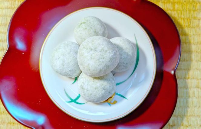 099H4036 老舗餅屋さんが作るチーズ入り杵つき生丸餅(青のり) 18個入り