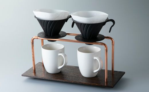 【L-590】木用美工房　梻拭漆ドリップスタンド【高島屋選定品】