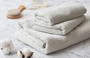 G2029 【スピード発送】ハレバスタオル1枚フェイスタオル2枚（ウォームグレー）