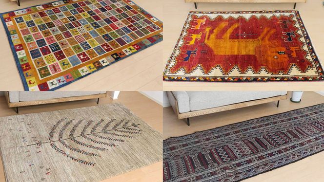 【80万円コース】キリム・絨毯・ギャッベ　豊富なカタログから自由に選べる！ 【各 限定1点 】 キリム 絨毯 ギャッベ ラグ 手織り 最高級 天然 玄関 じゅうたん [BP245-NT]