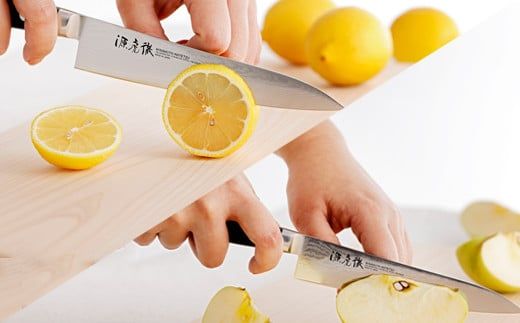 H45-26 源虎徹 銀彩ダマスカス ペティナイフ 150mm （M107/安田刃物）