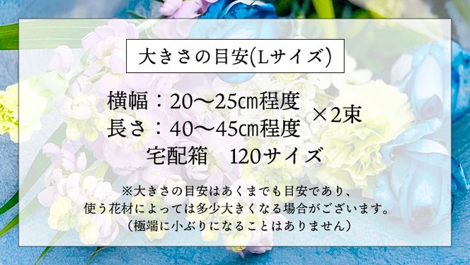 【 定期便 6ヶ月 】《 仏花 》 お供え用 花束 Lサイズ 1対（2束入り） 花 生花 月命日 墓前 お墓参り [CT099ci]