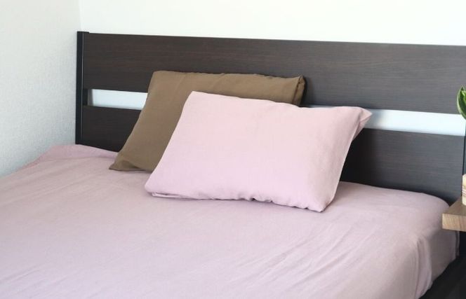 G1995 【tissu de coton/ダブルガーゼ】泉州南部織 ピローケース 1枚（くすみ桜）