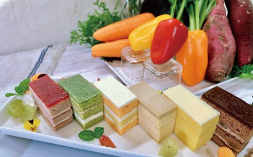 R5-344G．【ギフトにもおすすめ・数量限定】特別栽培野菜と米粉を使用！グルテンフリーオリジナルケーキセット(お試しサイズ)