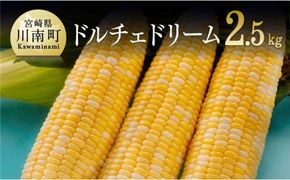 スイートコーン【令和8年発送】宮崎県産とうもろこし　朝どれ！守部さんちのドルチェドリーム2.5kg【 とうもろこし スイートコーン トウモロコシ スィートコーン 令和8年発送 】 [C06403]