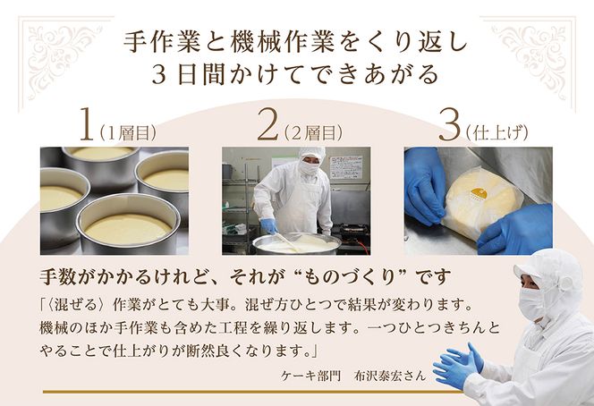 二層のチーズケーキスイート・フロマージュ　12cm×2台【MB0000002】