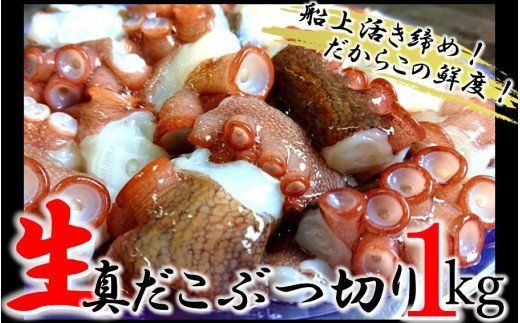 船上活き締め！生真だこぶつ切1kg（200g×5P）_1811R