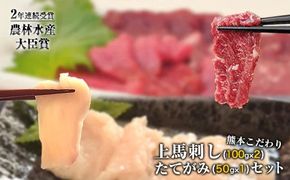 上赤身馬刺し200g+たてがみ50gセット《90日以内に出荷予定(土日祝除く)》馬刺し ブロック 国産 熊本肥育 冷凍 生食用 たれ付き 上赤身馬刺し100g×2 ＋たてがみセット50g 肉 絶品 牛肉よりヘルシー 馬肉 予約 平成27年28年 農林水産大臣賞受賞 熊本県玉東町---gkt_lcl_123_250g---