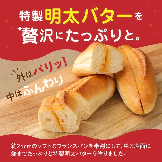 【定期便／年6回／隔月お届け】明太子屋がこだわった博多明太フランス　5本セット定期便【海千】_HB0005