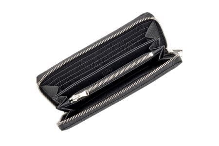 豊岡財布 ラウンドファスナー長財布 ドイツシュリンク ブラック