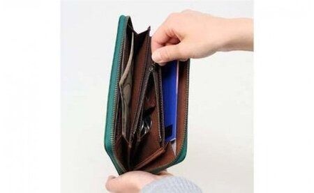 豊岡工房　牛革コインが分けられる長財布（3774-18）イエロー