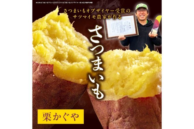 さつまいもオブザイヤー2部門で全国1位のさつまいも農家がつくるサツマイモ3種食べ比べセット（紅はるか・ふくむらさき・栗かぐや）計約5kg　TF00060